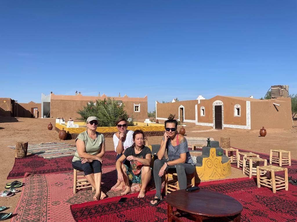 Family photo at Desert Camp Morocco