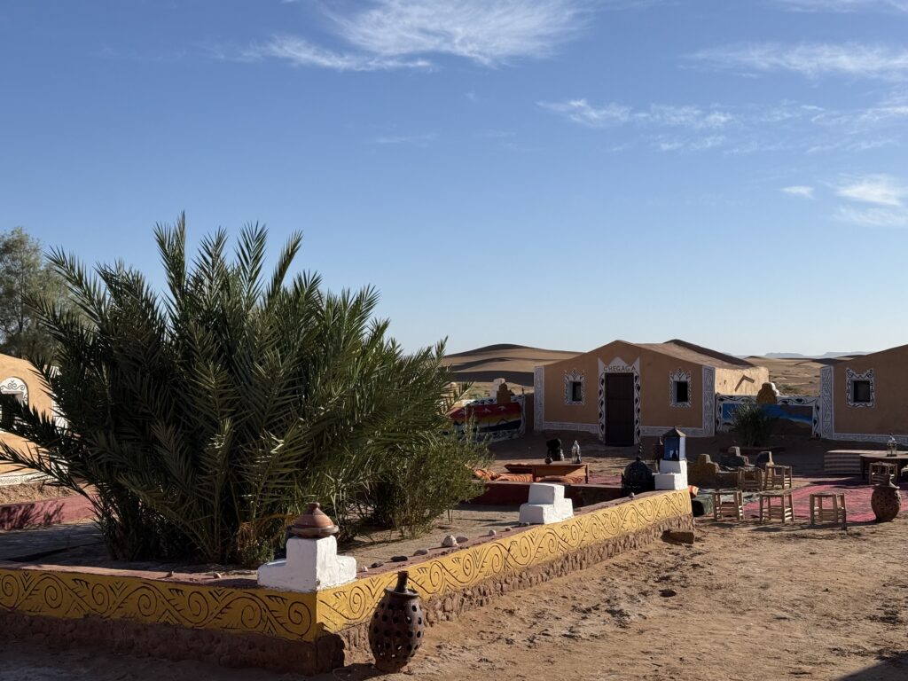 simple desert camp morocco sahara